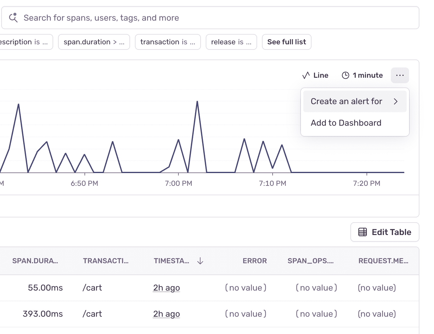 Trace Explorer Screenshot